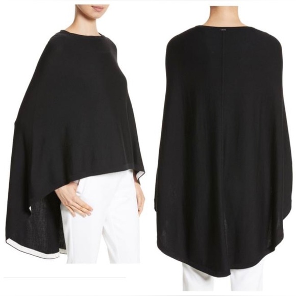 St John. CLASSIC KNIT SWEATER PONCHO/CAPE - Picture 1 of 11